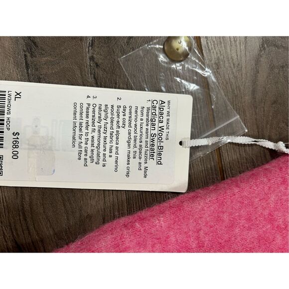 Lululemon Women's Alpaca Wool-Blend Cardigan Sweater Sz XL - Picture 6 of 6